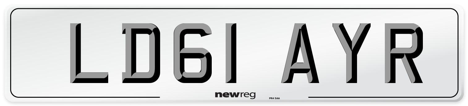 LD61 AYR Number Plate from New Reg